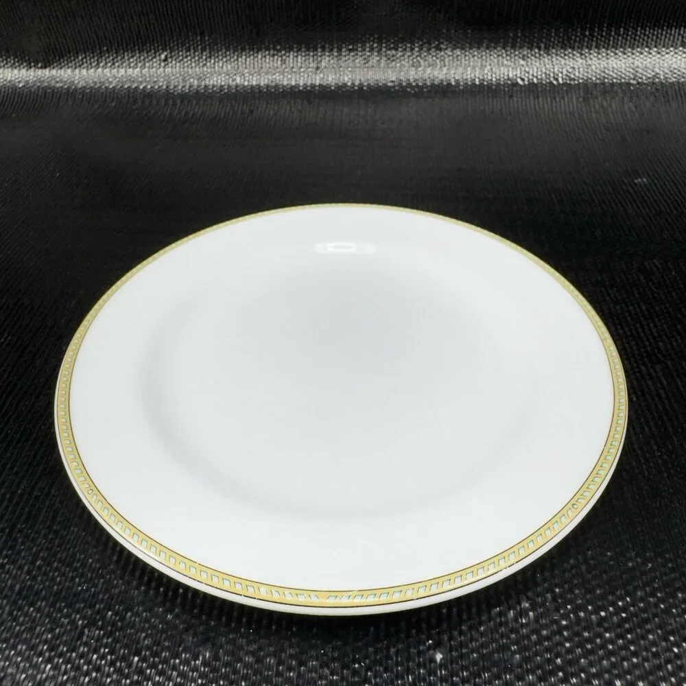 Fortessa Decorated Edges Porcelain 6inch Plate‎ Dish Set 4 Plates Dishes Vintage